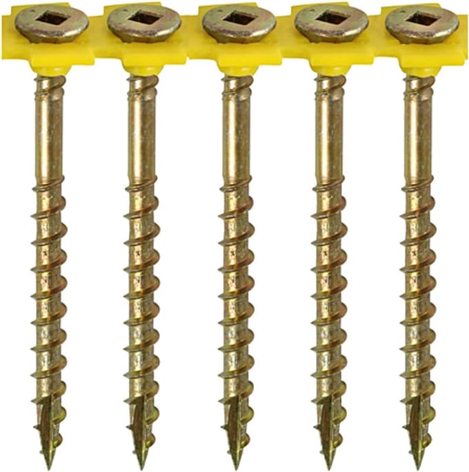 TIMco 1000 stuks Gekleurde vloerschroef 4.2 x 55 mm Geel