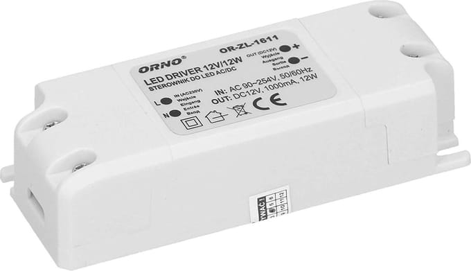 CONTROLLER FOR LED ORNO OR-ZL-1611 FOR 12W AC / DC CAN
