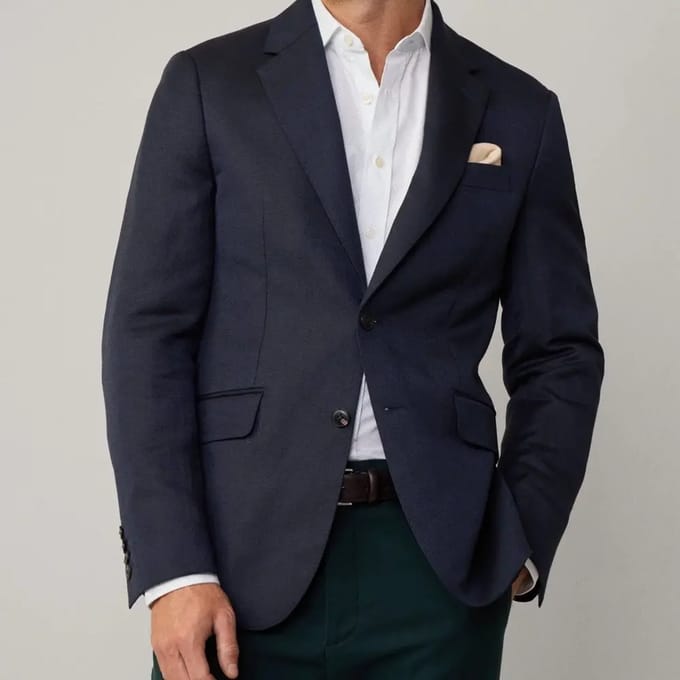Hackett Hpsack Blazer Blauw 48 / Regular Man