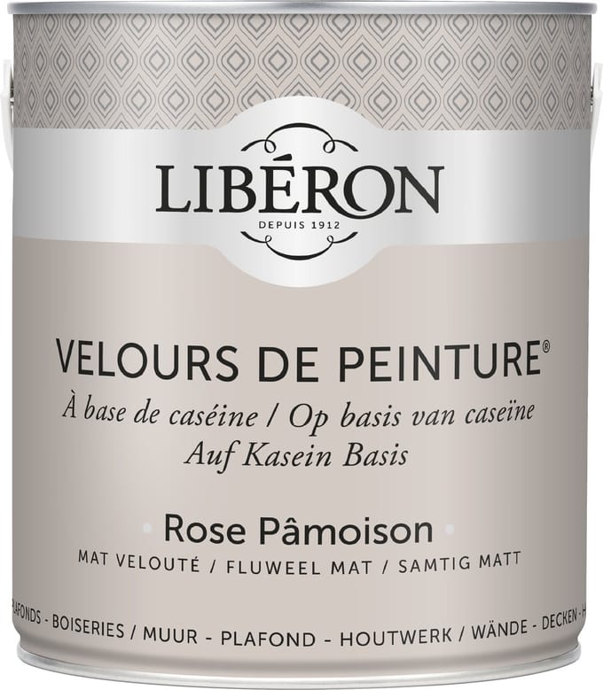 Liberon Velours De Peinture Muurverf - Mat - Rose Pamoison - 0,5l