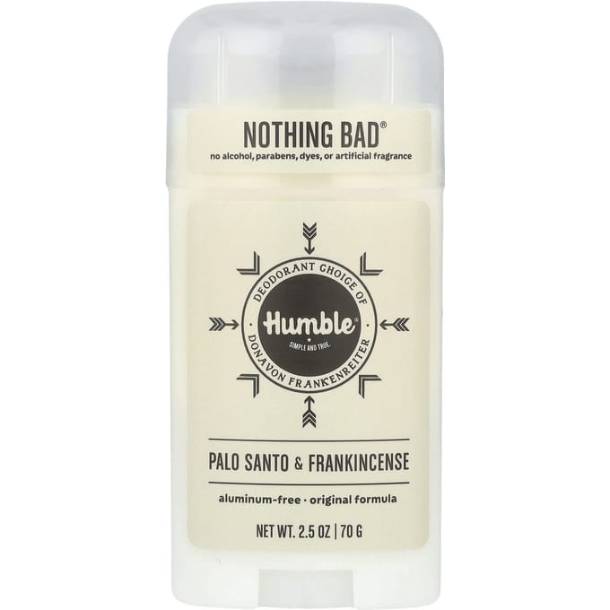 Humble Brands, Aluminum-Free Deodorant, Palo Santo and Frankincense, 2.5 oz (70 g) white