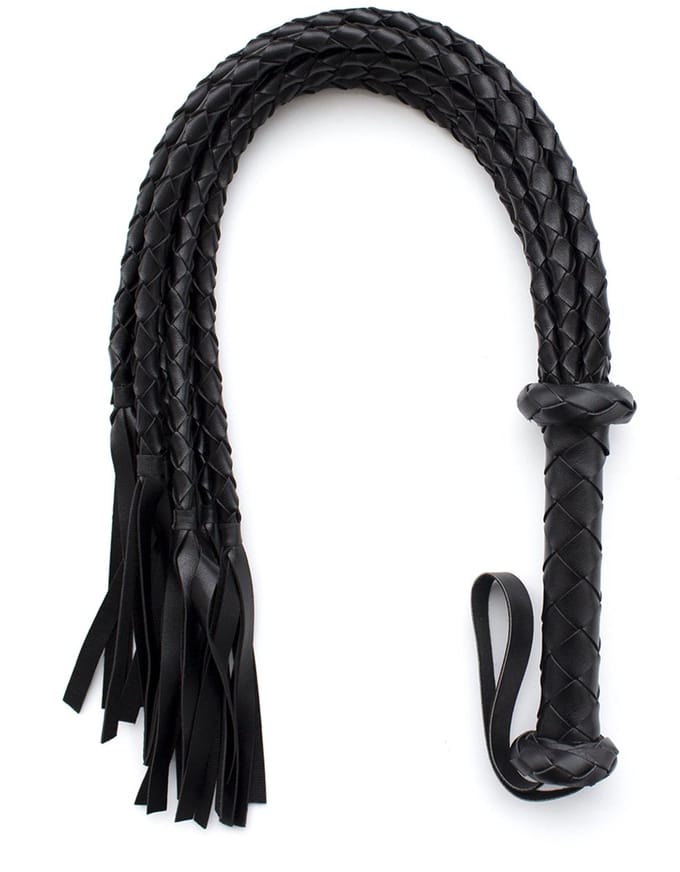 Smart Moves - Cat O Nine Flogger - Gevlochten - 75 cm - Zwart