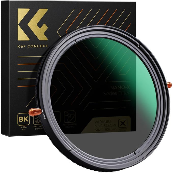 77mm 2-in-1 variabel instelbaar ND-filter Neutral Density Fader 5-Stop ND2-ND32 en CPL 77mm blue