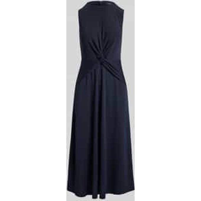 Jurk met knoopdetail in de taille