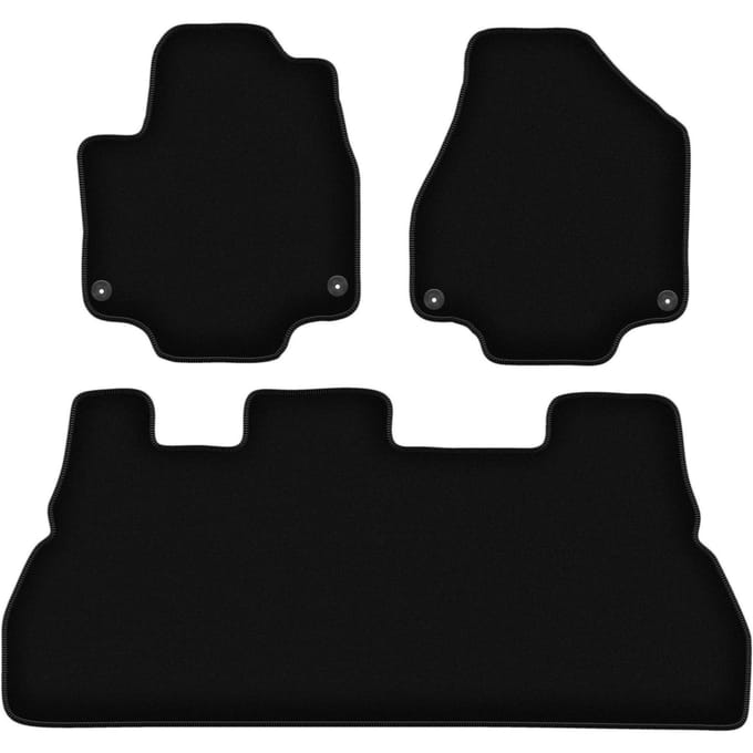 BASIC zwarte veloursmatten voor: Chrysler Pacifica II 5-zits (2017-)