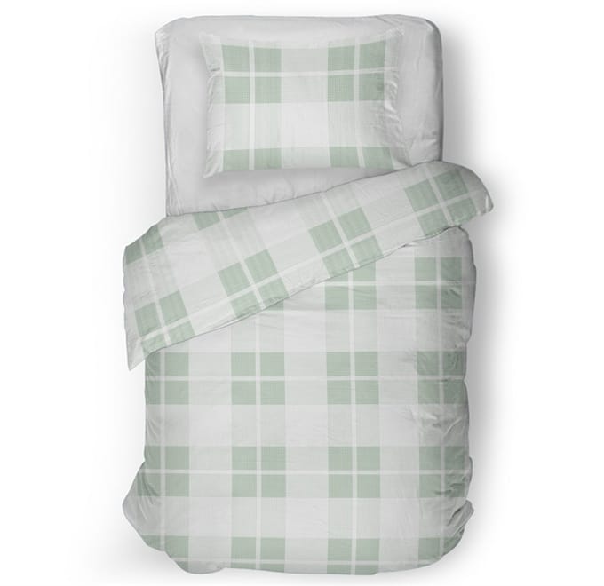 Snoozing Isabel Dekbedovertrek - Eenpersoons - 140x200/220 cm - Green