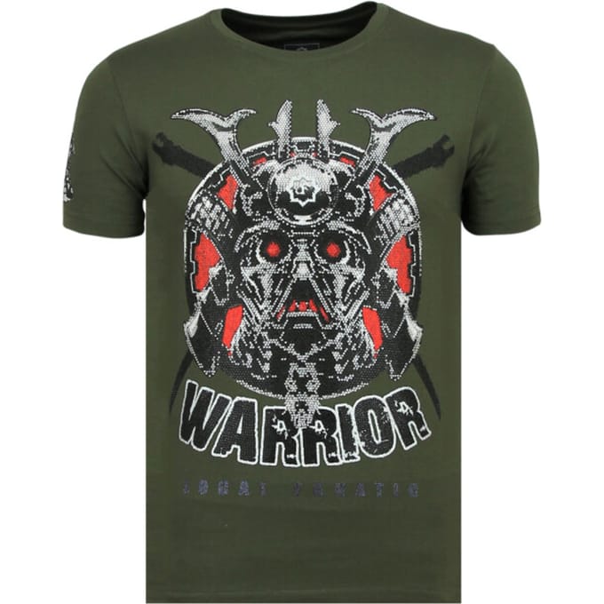 Savage Samurai - Print T shirt Heren - 6327G - Groen