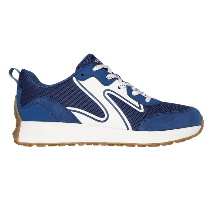 Skechers Dames Gusto Suède Paneel Sneakers (Navy)