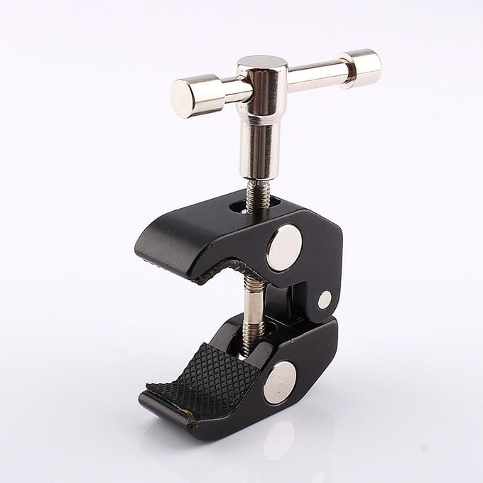 Magische Multifunctionele Arm Krabklem Tang Clip Beugel voor DSLR Camera black