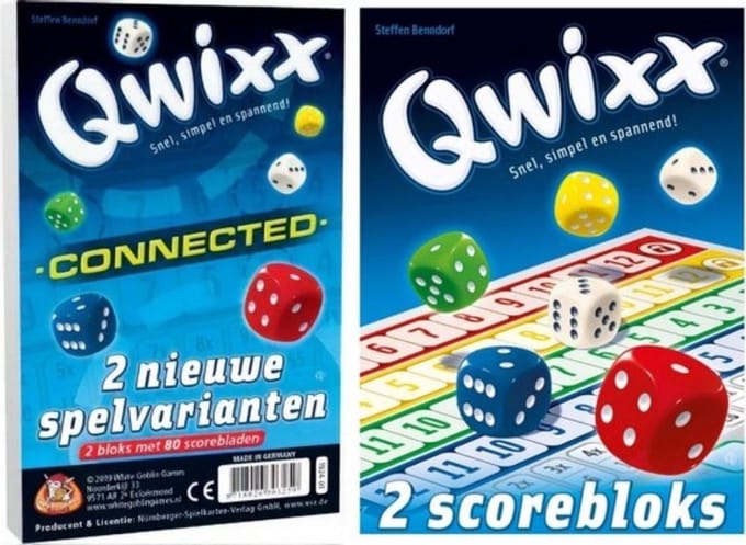 Spellenbundel - 2 stuks - SCOREBLOK - Qwixx Connected & 2 extra scoreblocks
