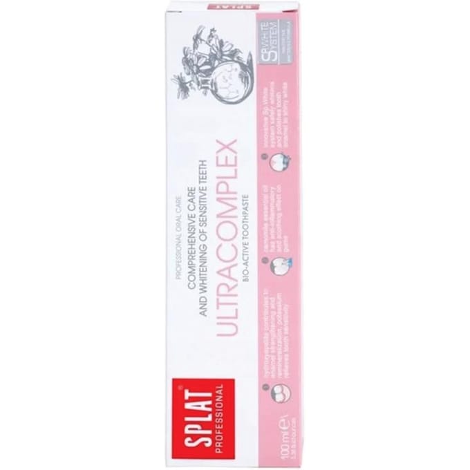 Tandpasta SPLAT Ultracomplex witmakend en beschermend zonder fluoride 100 ml