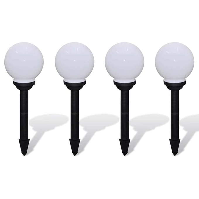 vidaXL Tuinpadlampen 4 st met grondpin LED 15 cm