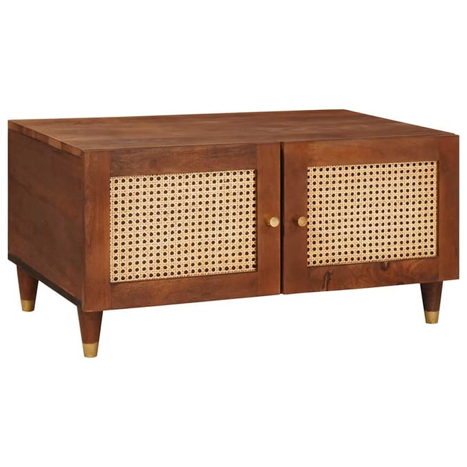 vidaXL - Salontafel - 80 - x - 50 - x - 40 - cm - Massief - Mango - Hout
