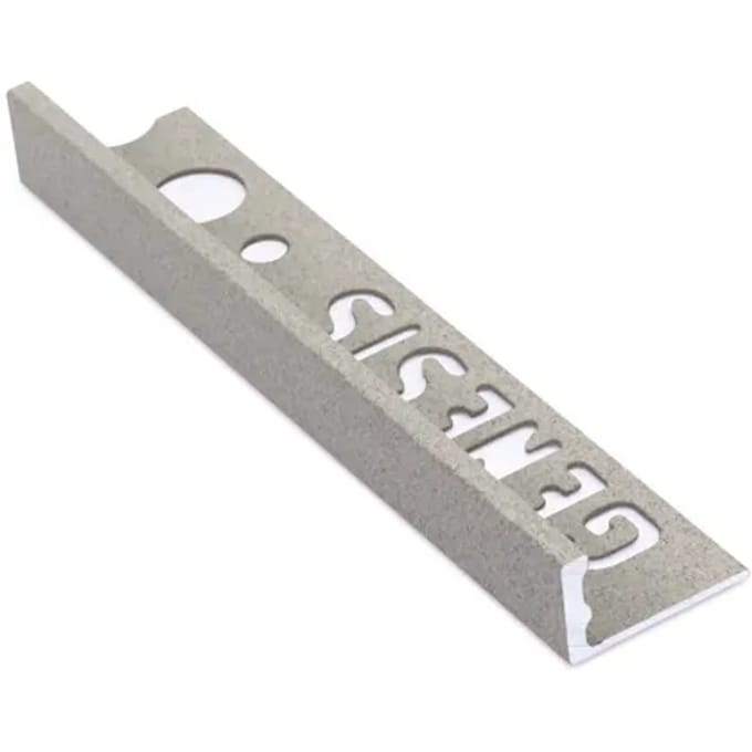 Genesis Plat Profiel - Aluminium Grijs - 12x1,2mm 2,7m