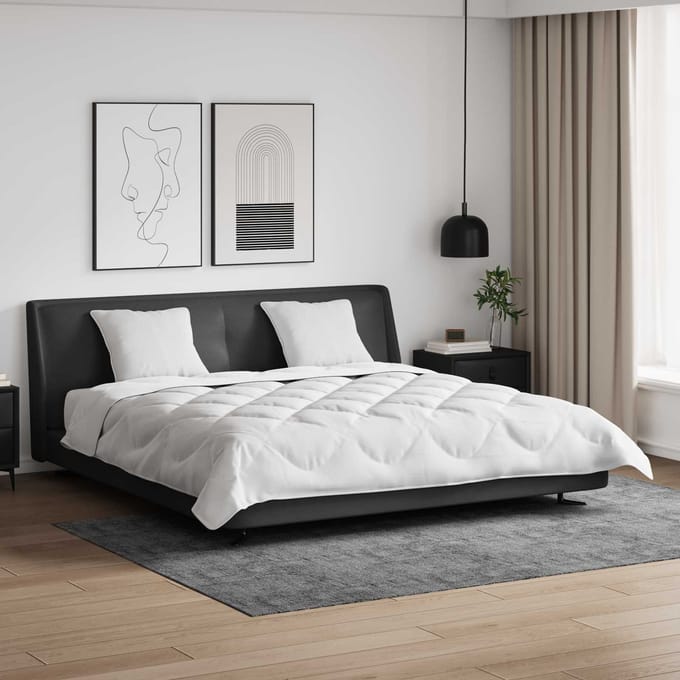 vidaXL - Dekbed - met - kussen - 3 - st - Wit - Microvezel