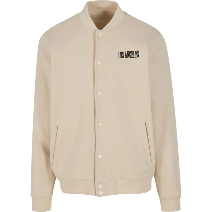 Mister Tee - Los Angeles EMB Heavy Tonal College jacket - M - Creme
