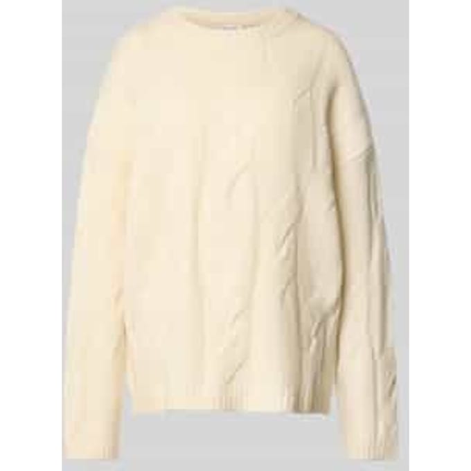 Oversized gebreide pullover met ribboorden, model 'Will'