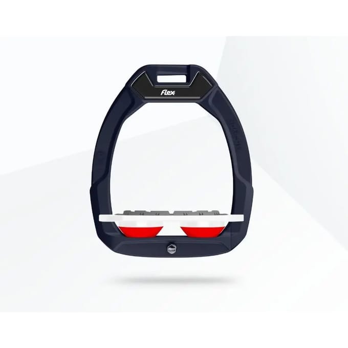 Veiligheidseisen voor paardrijden Plat Grip Rood/Wit/Rood Flex-On Safe-On