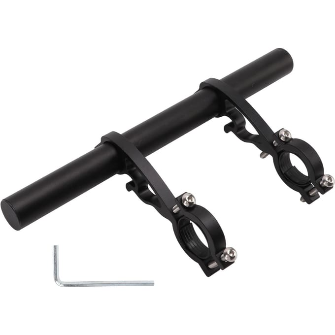 Multifunctionele Fietshandvatbeugel Aluminiumlegering Fietsstuur Extender Verlengstuk Montagebeugel black