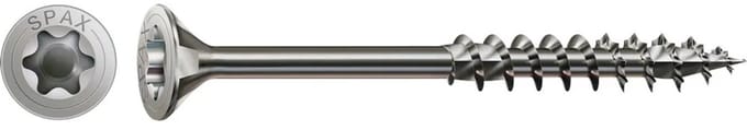 SPAX 0197000802205 Houtschroef 8 mm 220 mm T-STAR plus RVS A2 50 stuk(s)