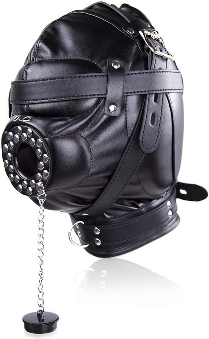 Nooitmeersaai - PU leren hoofdmasker met stop