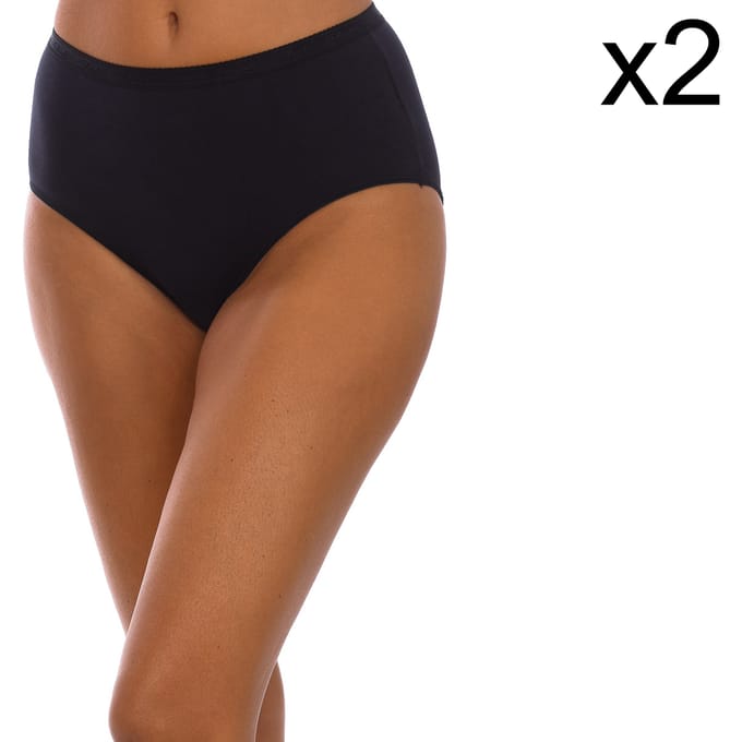 Pack-2 Bio Midi slips P0AZK vrouwen