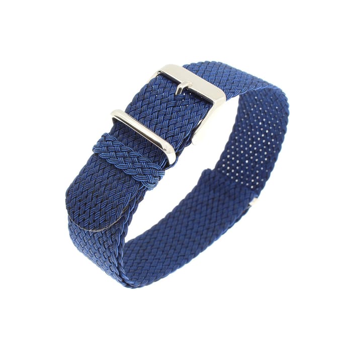 Nato Perlon band marineblauw 20mm
