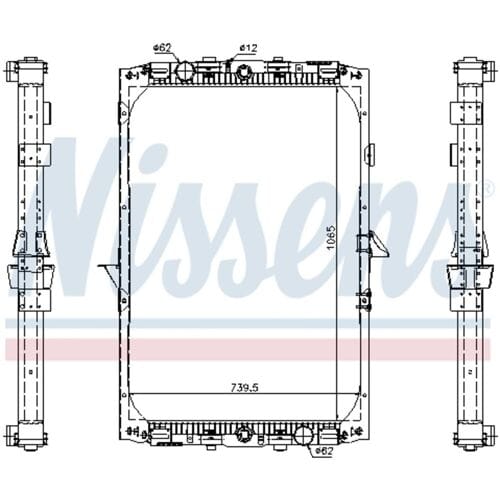 Radiator, motorkoeling NISSENS 61417A