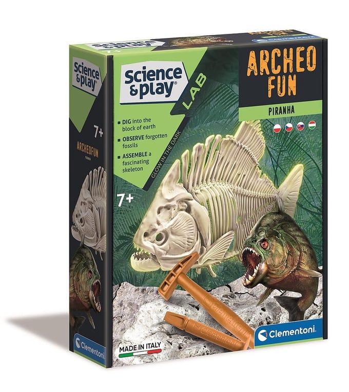 Clementoni Educatief Spel - 500 Quizzen - Archeo Fun Piranha - Interactieve Pen - Voor kinderen