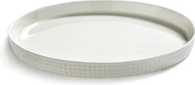 Serax Ann Van Hoey Nido plat bord met boord D20cm bone china wit