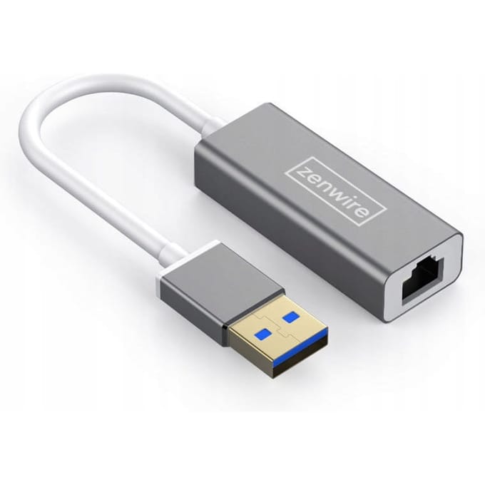 USB 3.0 Ethernet RJ45-adapter GIGABIT 1000 Mbps LAN A Zenwire YG-2125