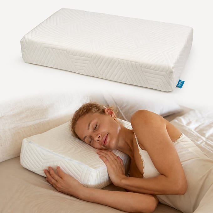 SidePillow - Ergonomisch hoofdkussen voor zijslapers - 13 cm - Stevig traagschuim