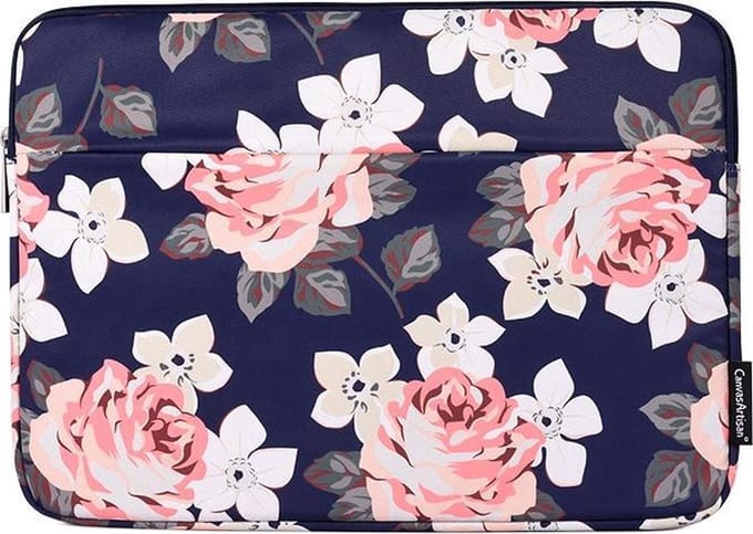 Laptophoes 13.3 Inch - Laptop Sleeve – Blauwe Roos