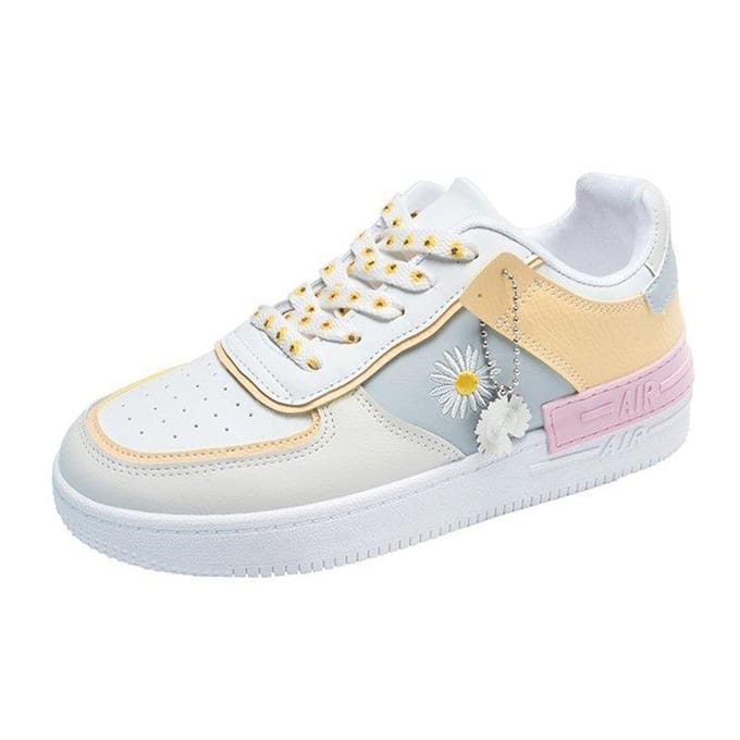 Lente en Herfst Air Force One Macaron Snoepkleur Platform Sport Casual Witte Schoenen 39 wit