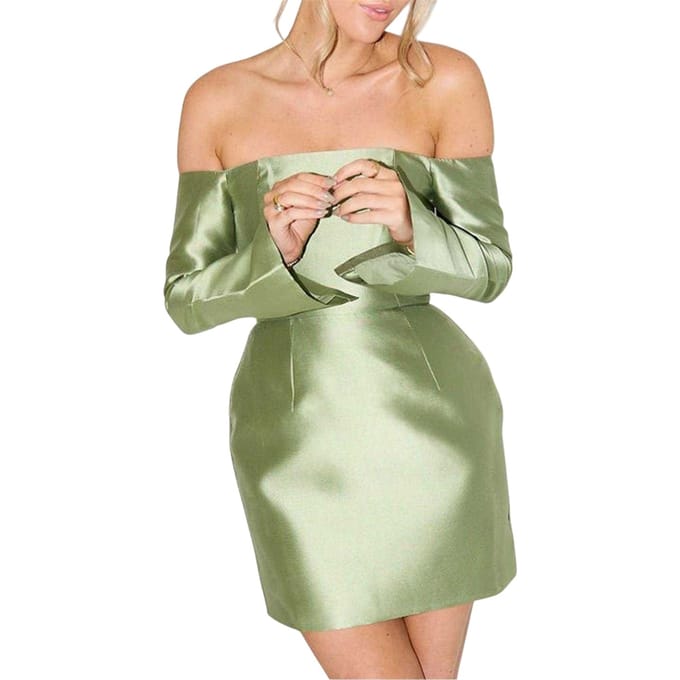 Odd Muse Dames: Om The Ultimate Mini-jurk (Groen)