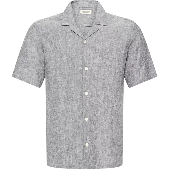Casual Friday Herrenhemd V-hals Klassieke Knopen Unikleurig
