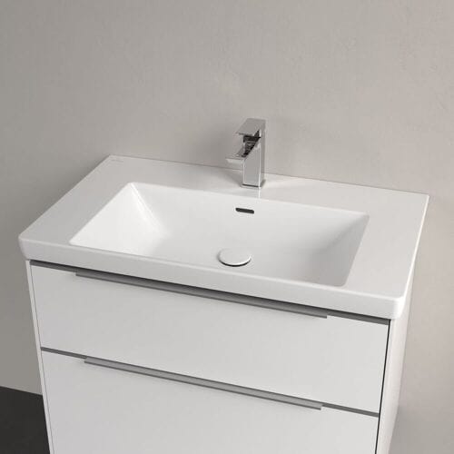 Villeroy & Boch Subway 3.0 cabinet washbasin 80 cm, with 1 tap hole, with overflow 4A708001