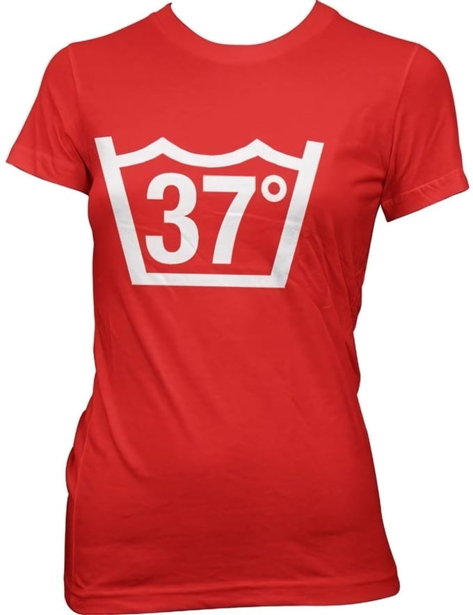 Hybris 37 Celcius Girly Tee dames-T-shirt rood