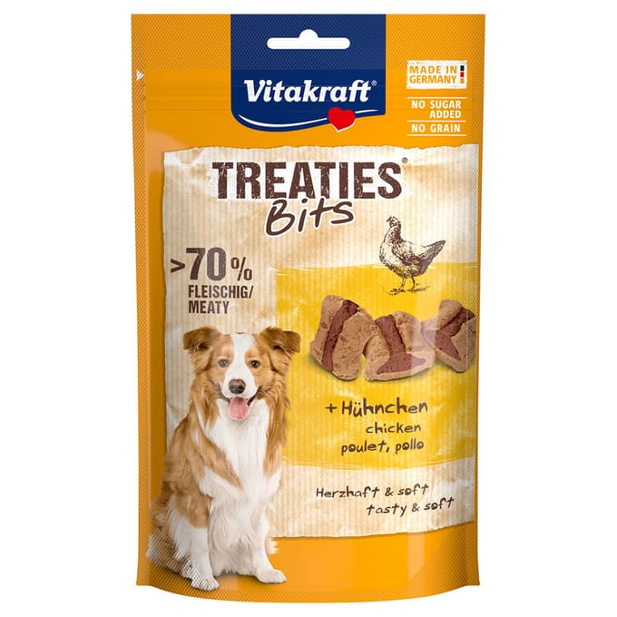 2x120g Treaties Bits Kip Vitakraft Hondensnacks