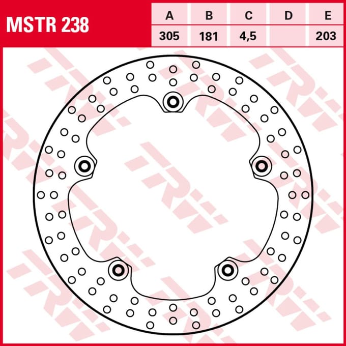 Remschijf TRW MSTR238, 1 Stuk