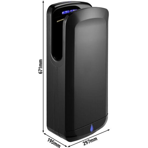 GGM Gastro Händetrockner mit Sensor & UV-Lampe - Schwarz