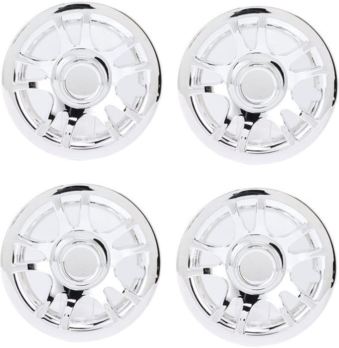 Jhubersproducts - 8 Inch Karnaafdoppen - Verchroomde Wieldoppen