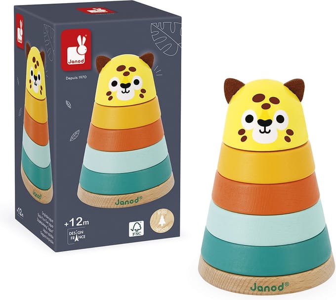 Janod - Tropik - Jaguar stapeltoren van hout