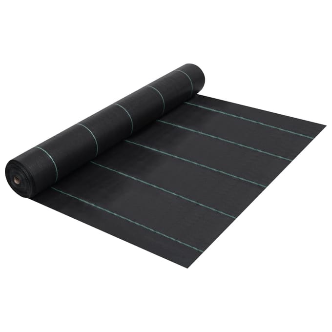 vidaXL - Worteldoek - 2x25 - m - PP - zwart