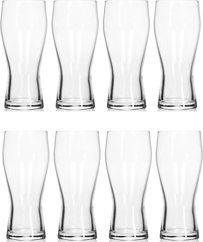 8x Bierglazen/drinkglazen - 400 ml - 8-delig - bierglas