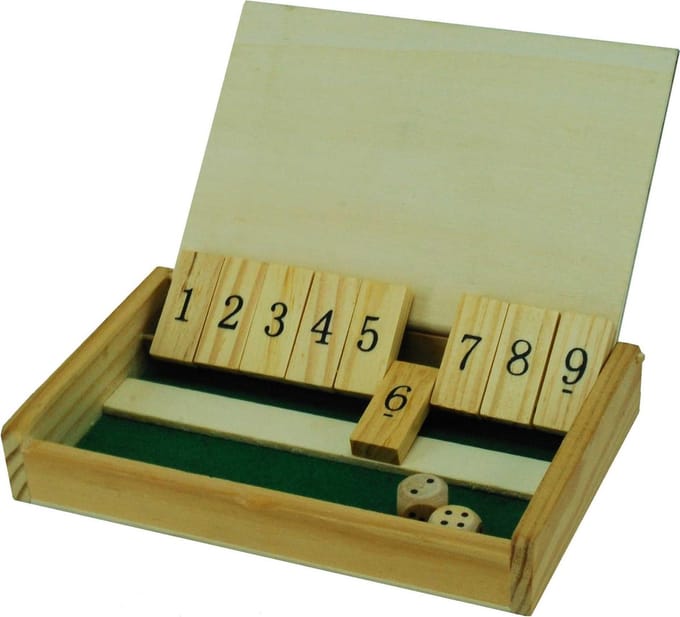 Shut the Box Mini hout 13x8 cm.