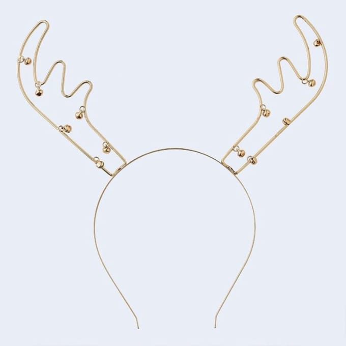 Ginger Ray - Gold Christmas - Diadeem Rendiergewei
