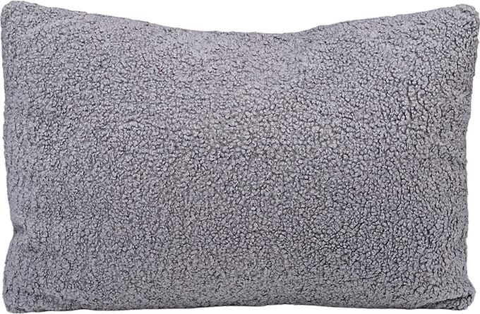 Lavandoux - Teddy Bouclé Kussen - Grijs - 40 x 60 cm