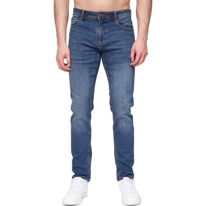 Henleys Heren Mayhen Slim Jeans (Stone Wash)