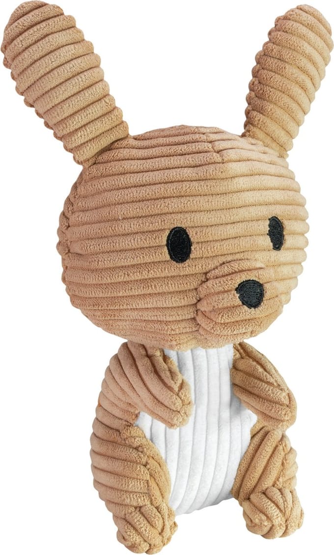 Lumo Velvet Bunny Rattle met rammelaar - Classic - 15cm